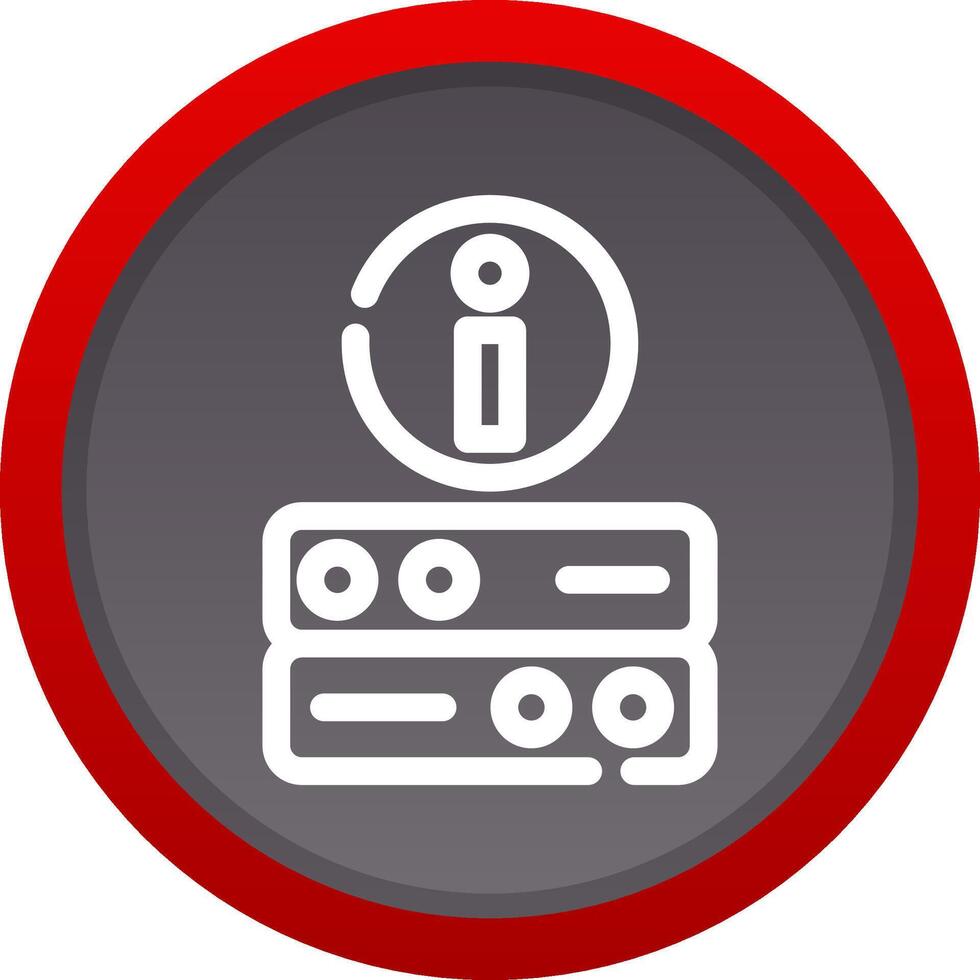 Server Info Creative Icon Design vector