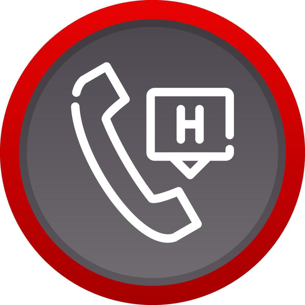 Emergency Call Creative Icon Design vector