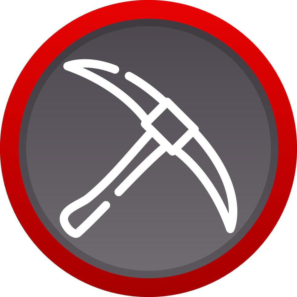 Pickaxe Creative Icon Design vector