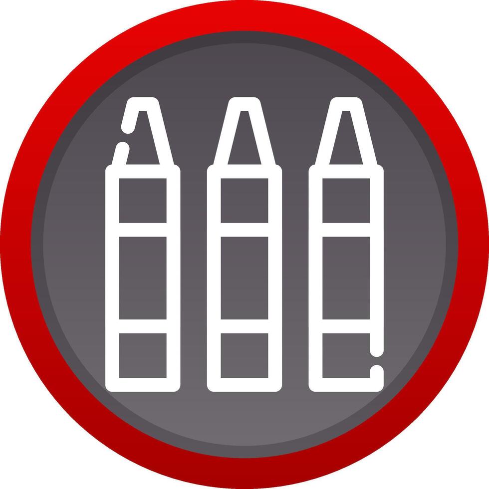 Crayon Creative Icon Design vector