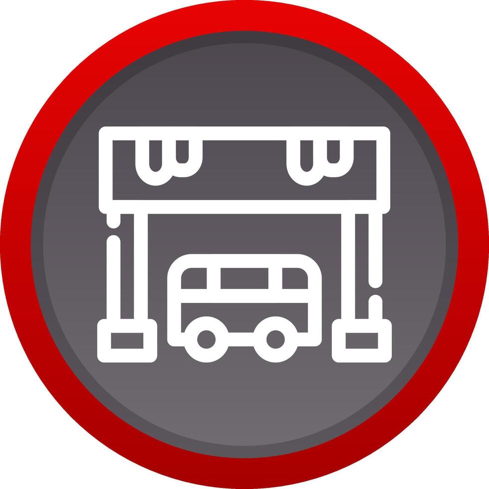 diseño de icono creativo de parada de autobús vector