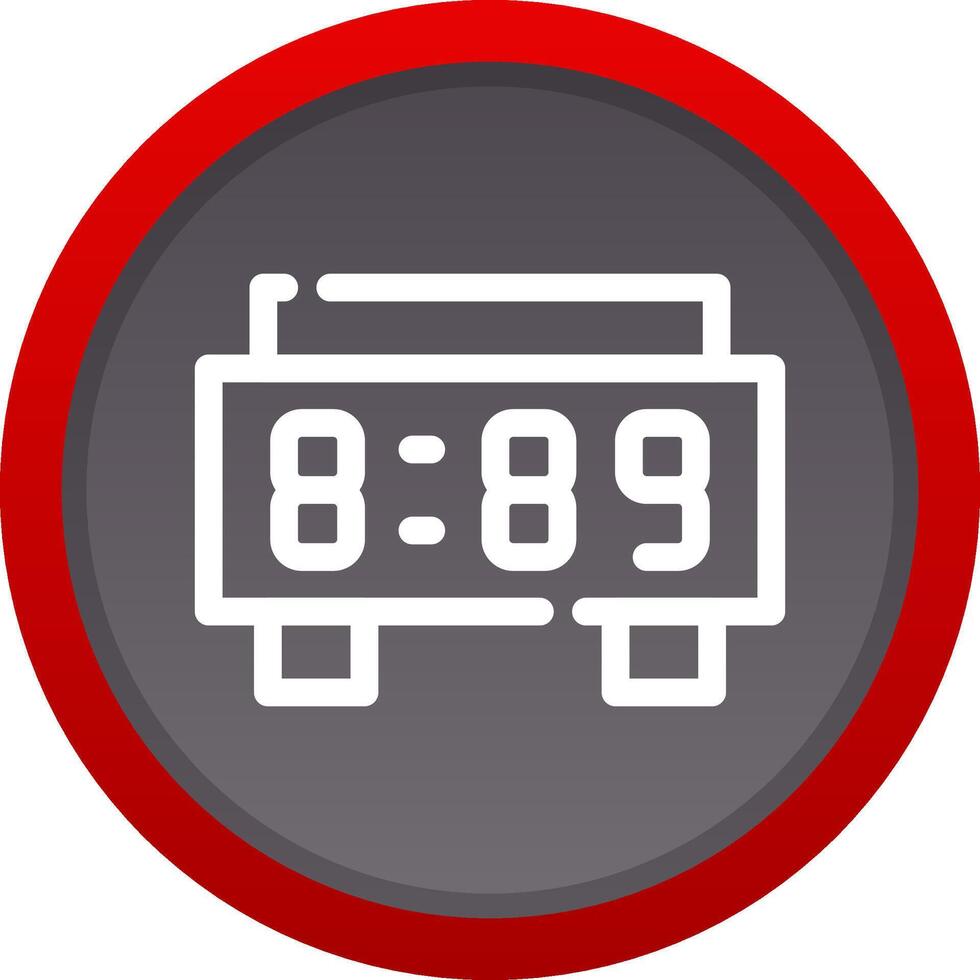 Digital Clock Creative Icon Design vector