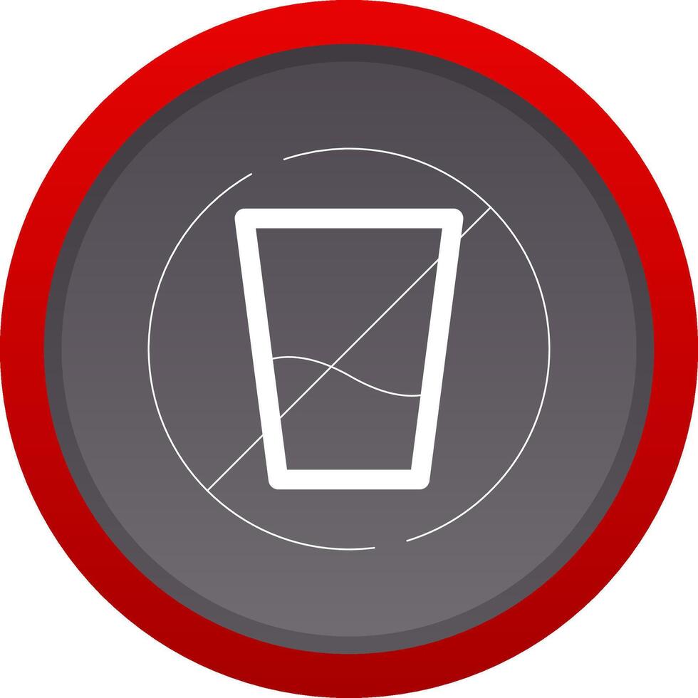 No Soft Drink Creative Icon Design vector