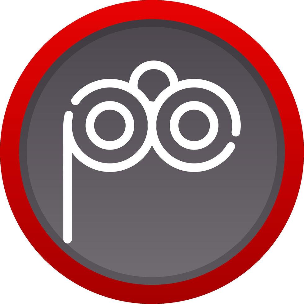 Lorgnette Glasses Creative Icon Design vector