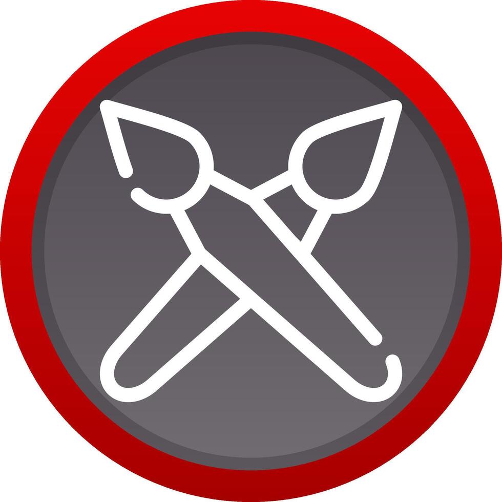 Brushes Creative Icon Design vector