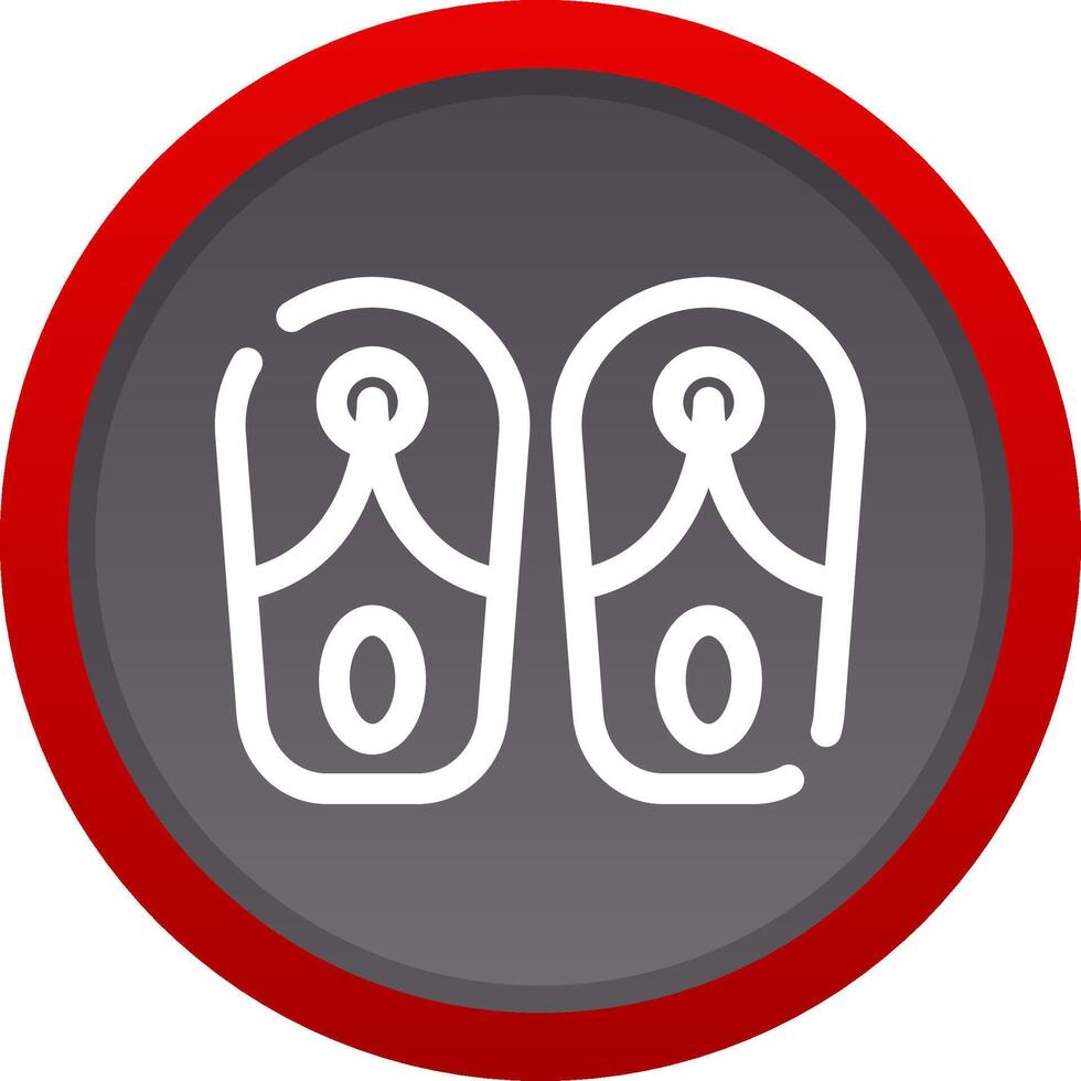 Slippers Creative Icon Design vector