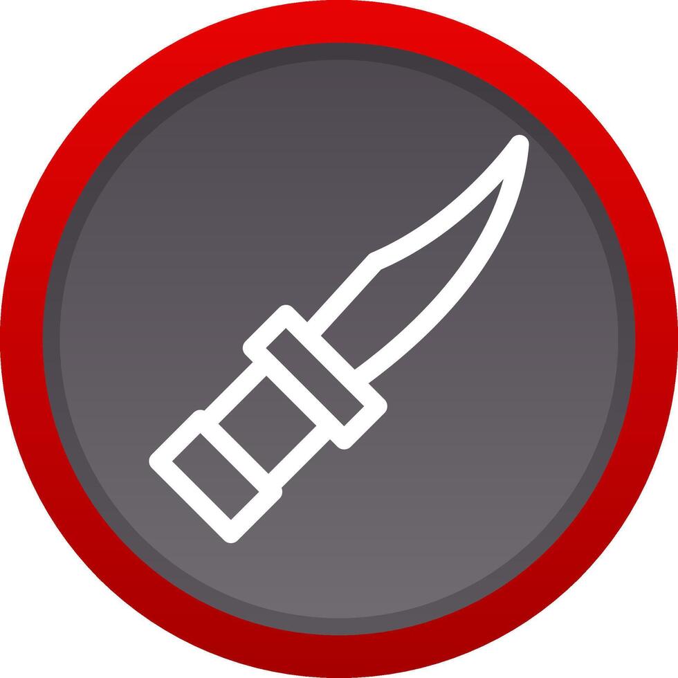 cuchillo de policía diseño de icono creativo vector