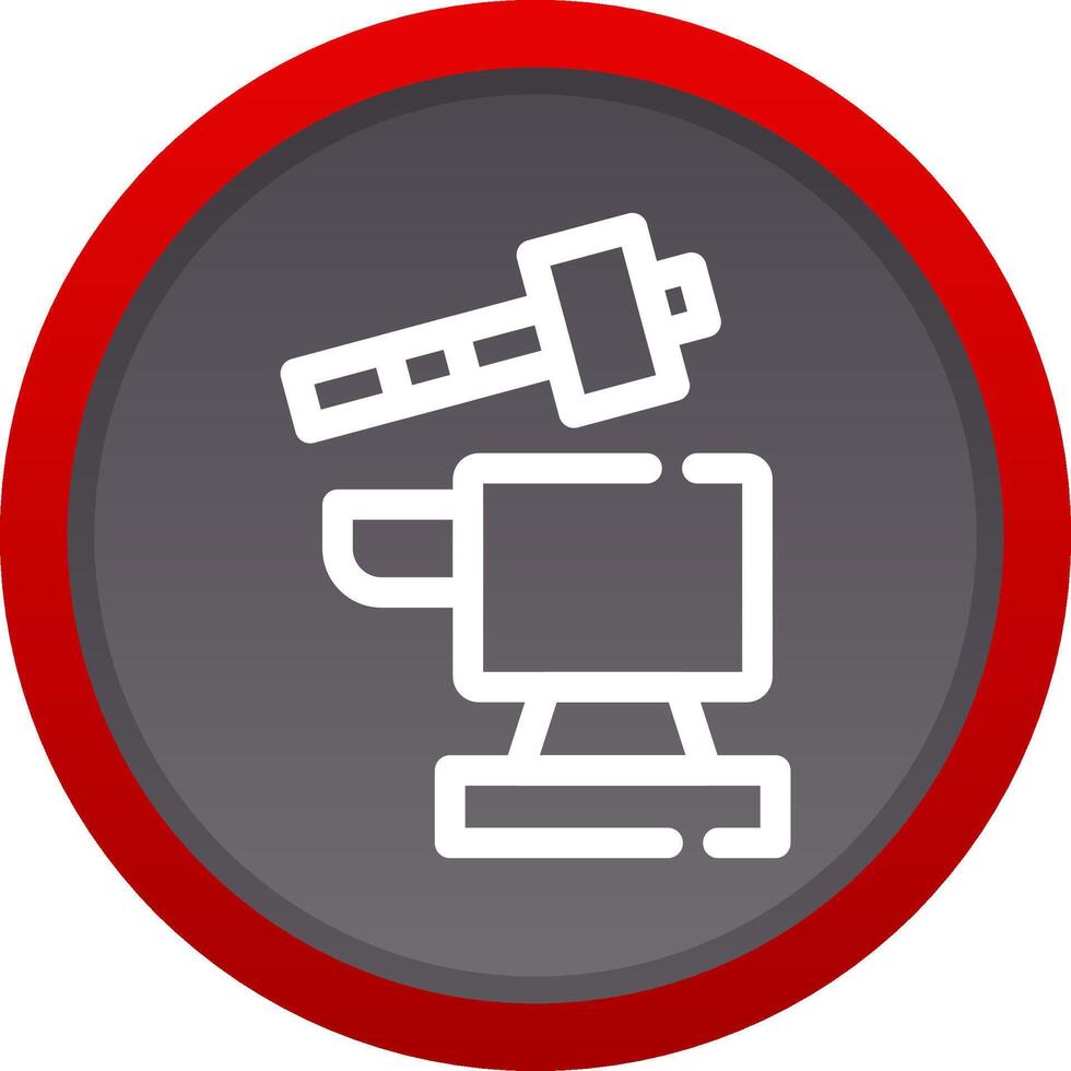 Hammer and anvil Creative Icon Design vector