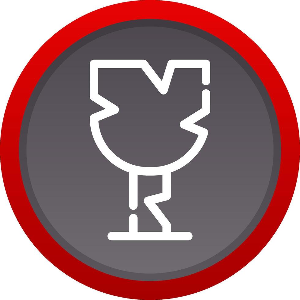 Broken Glass Creative Icon Design vector
