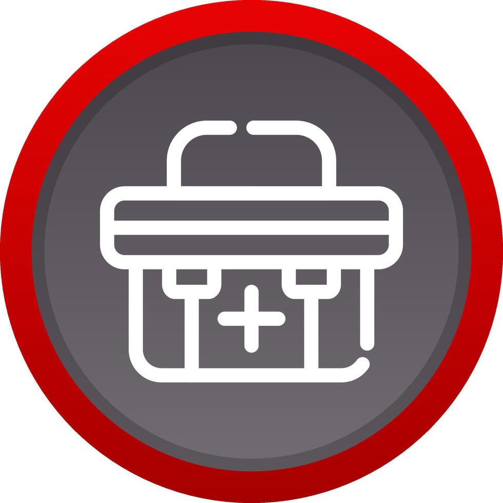 First Aid Kit Creative Icon Design vector