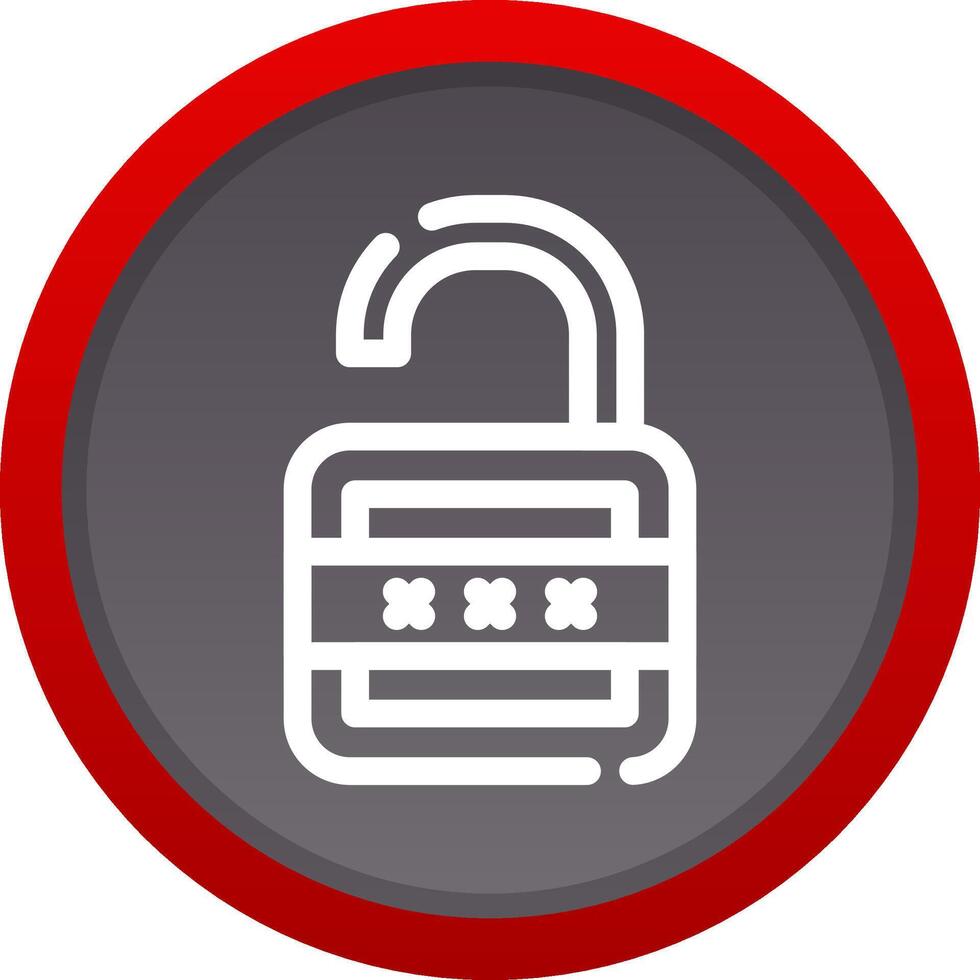 Lock Open Creative Icon Design vector