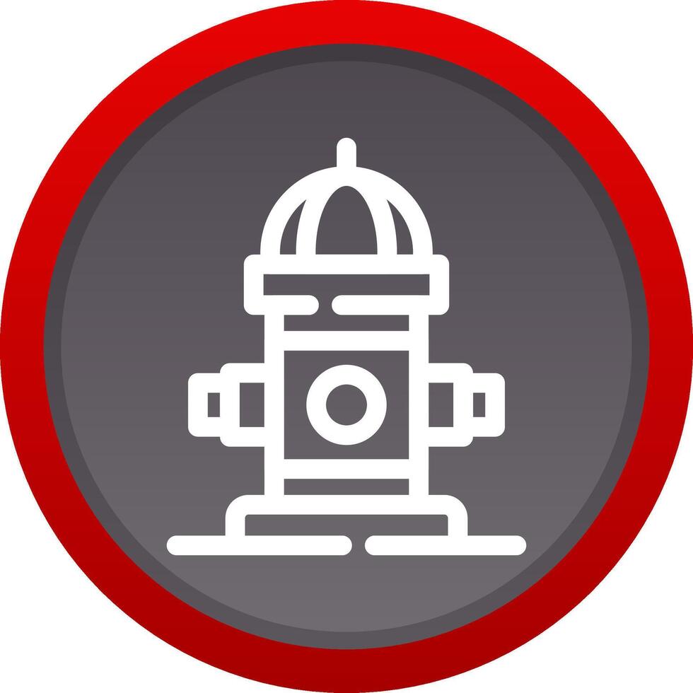 Fire Hydrant Creative Icon Design vector