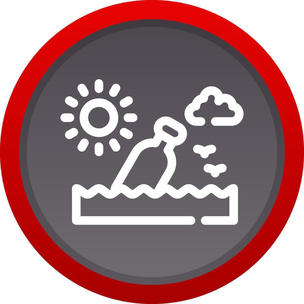 Message In A Bottle Creative Icon Design vector