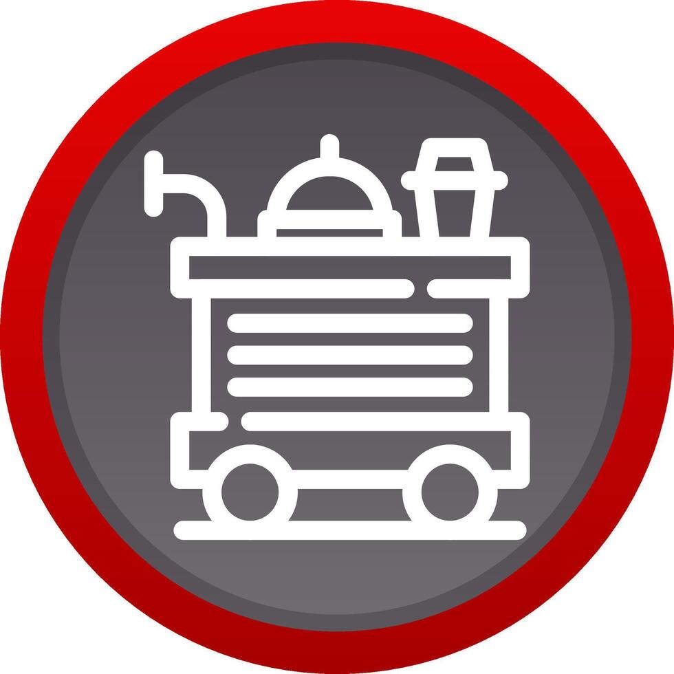 Food Trolley Creative Icon Design vector