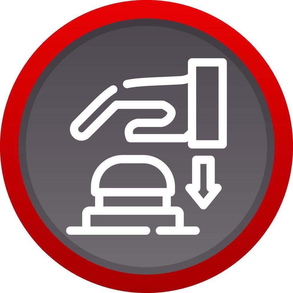 Emergency Button Creative Icon Design vector