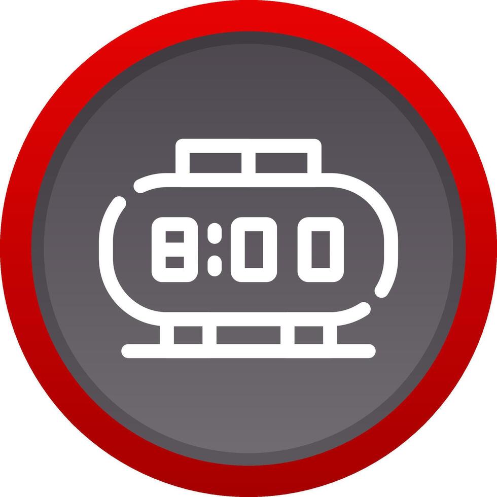 Digital Clock Creative Icon Design vector
