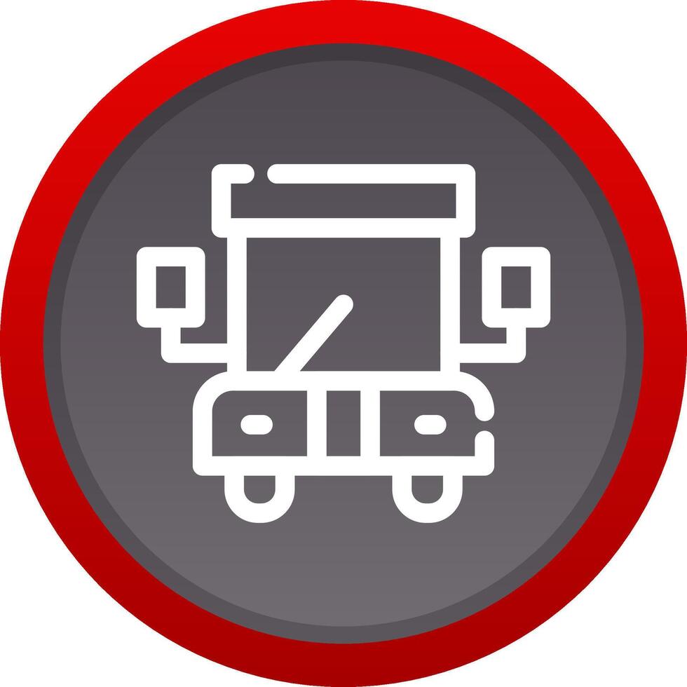 School Bus Creative Icon Design vector