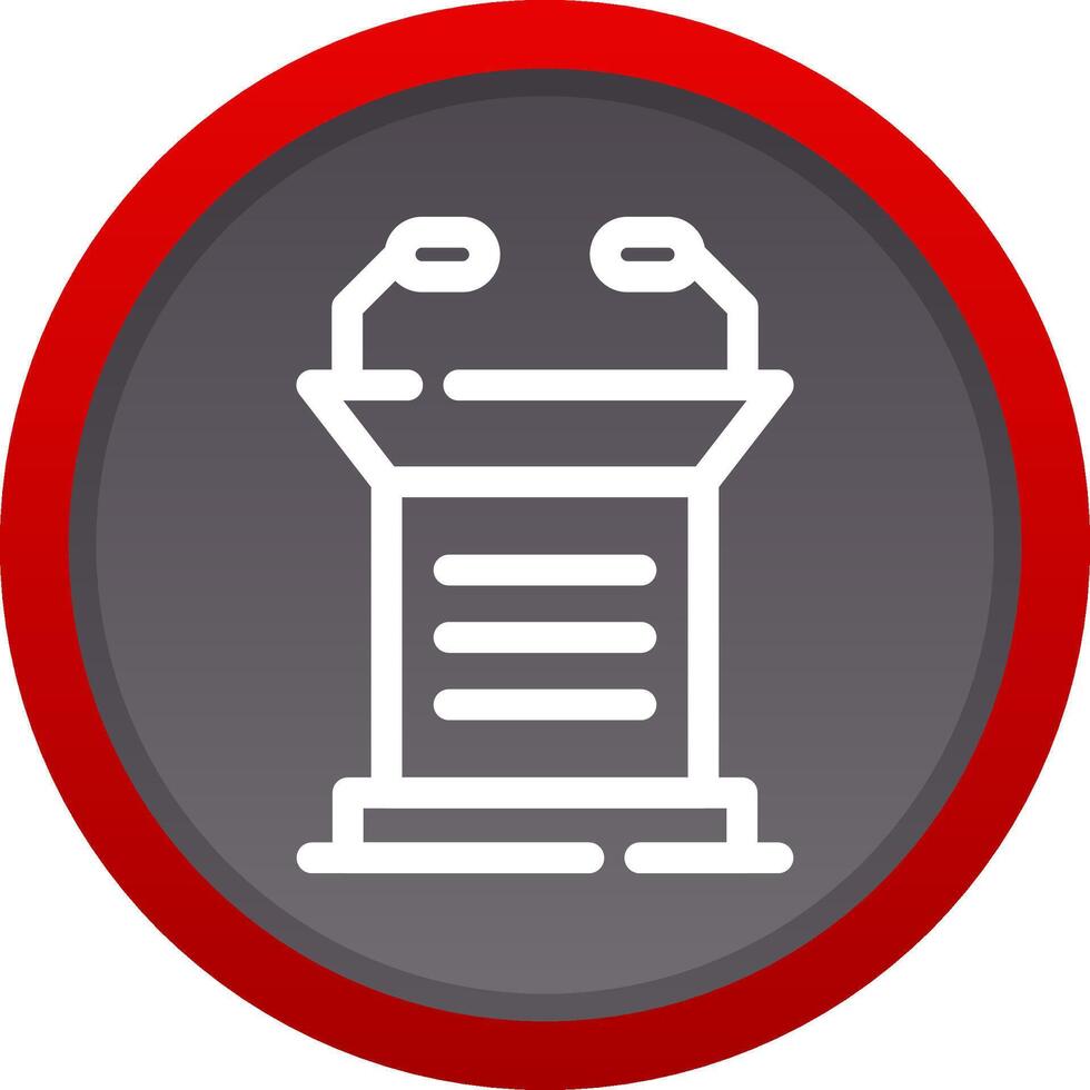 Lectern Creative Icon Design vector