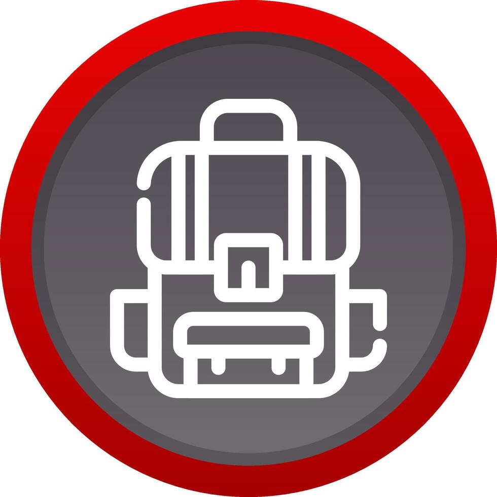 diseño de icono creativo de mochila vector