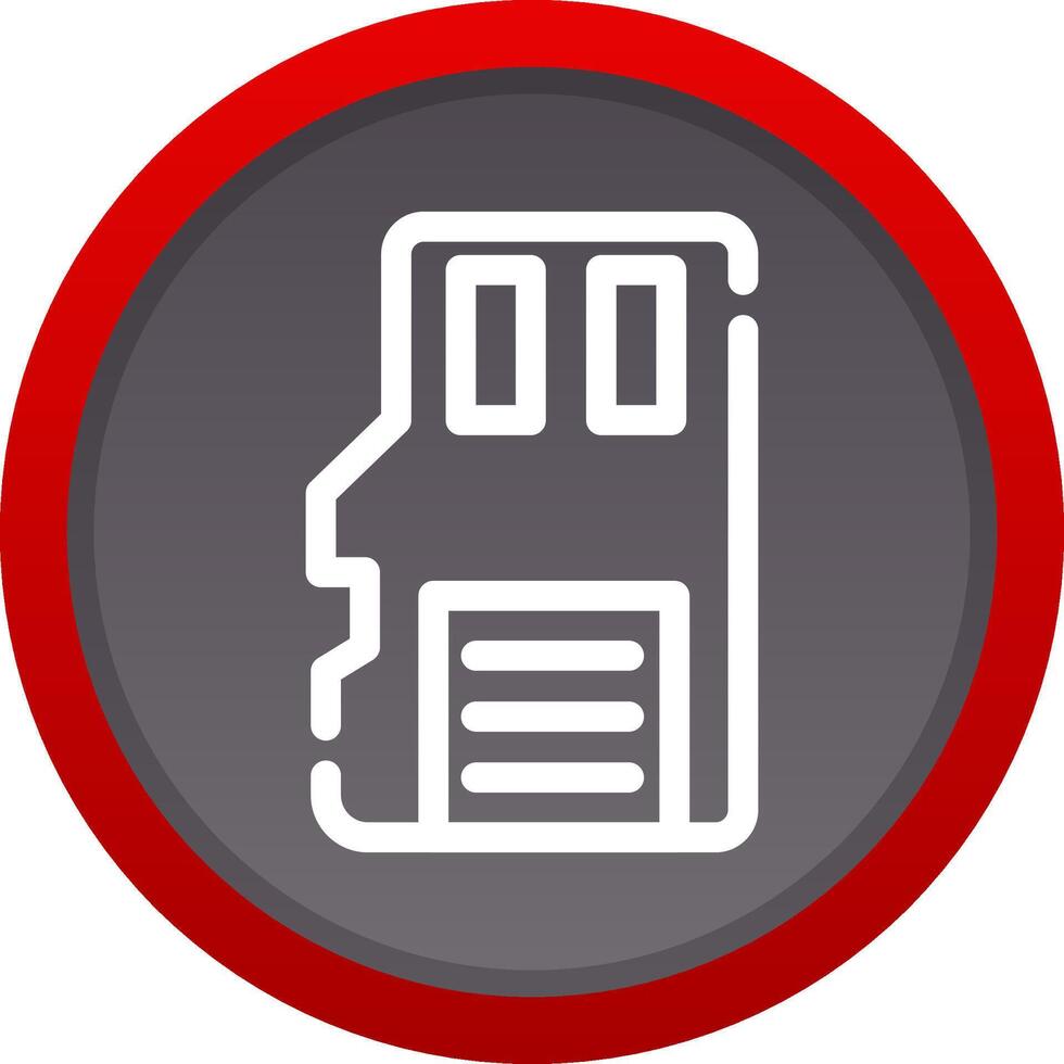 Sd Card Creative Icon Design vector