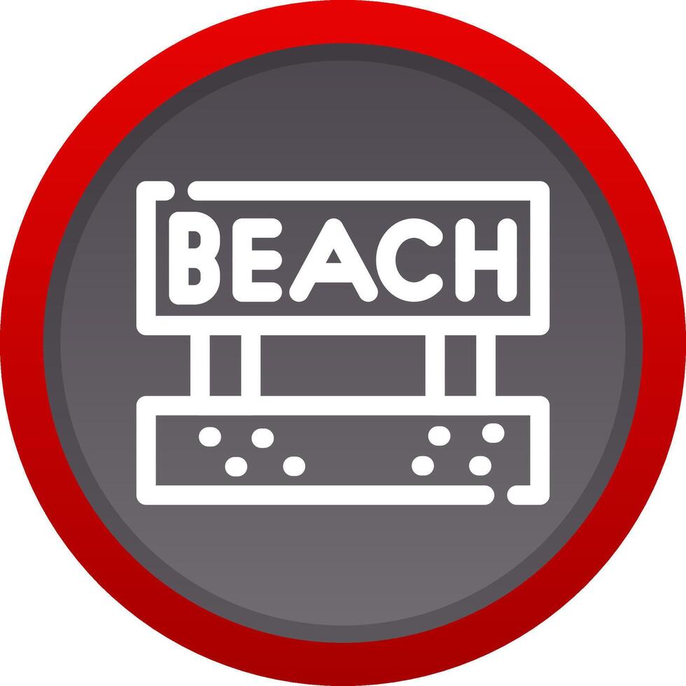 diseño de icono creativo de playa vector