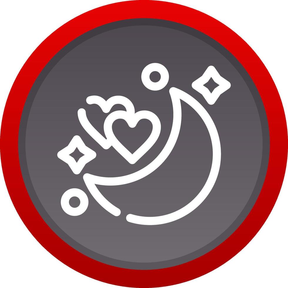 Honeymoon Creative Icon Design vector