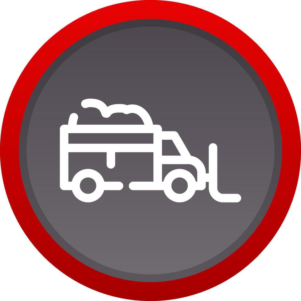 Snowplow Creative Icon Design vector