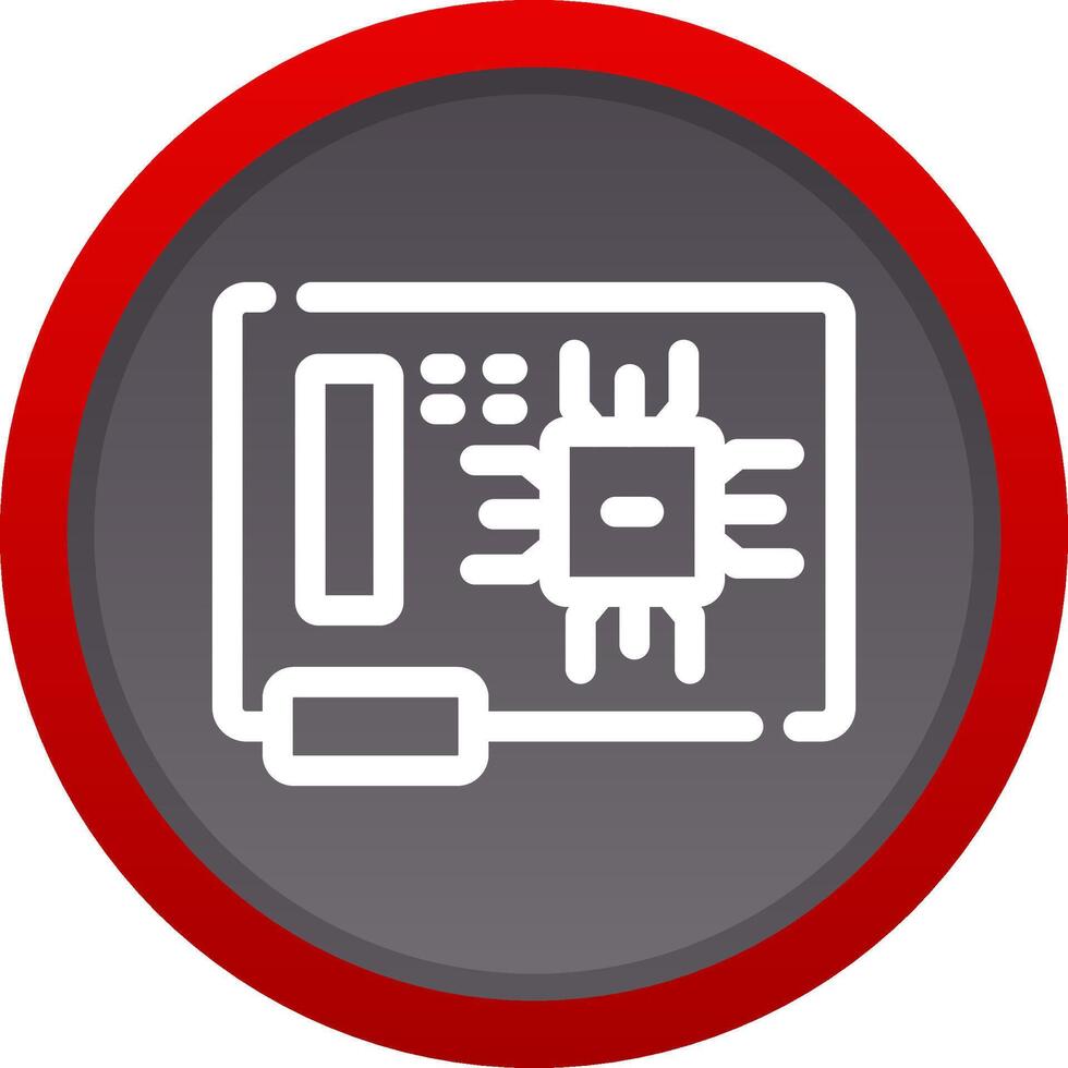 Circuit Board Creative Icon Design vector