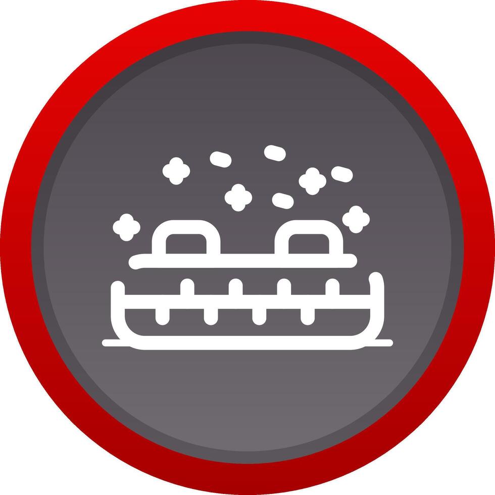 Inflatable Sled Creative Icon Design vector