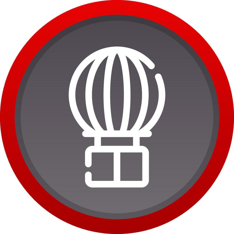 Hot Air Balloon Creative Icon Design vector