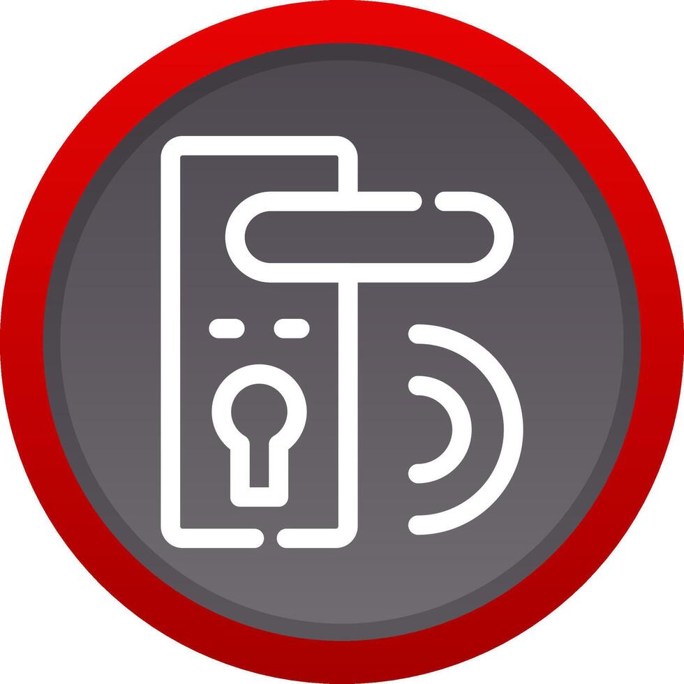Door Lock Creative Icon Design vector