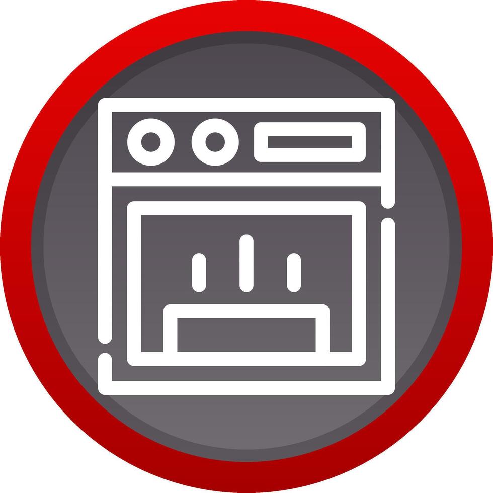 Stove Creative Icon Design vector