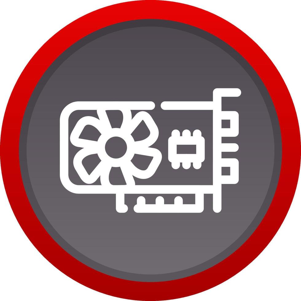 Graphic Card Creative Icon Design vector