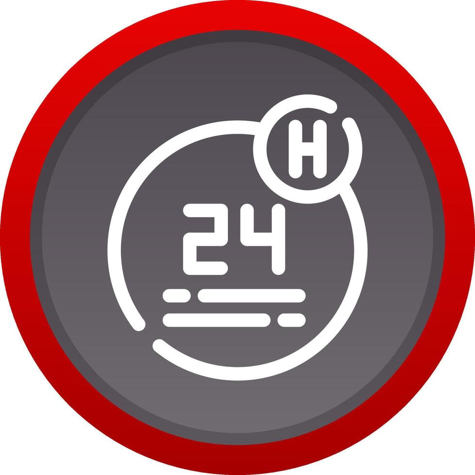 24 Hour Creative Icon Design vector