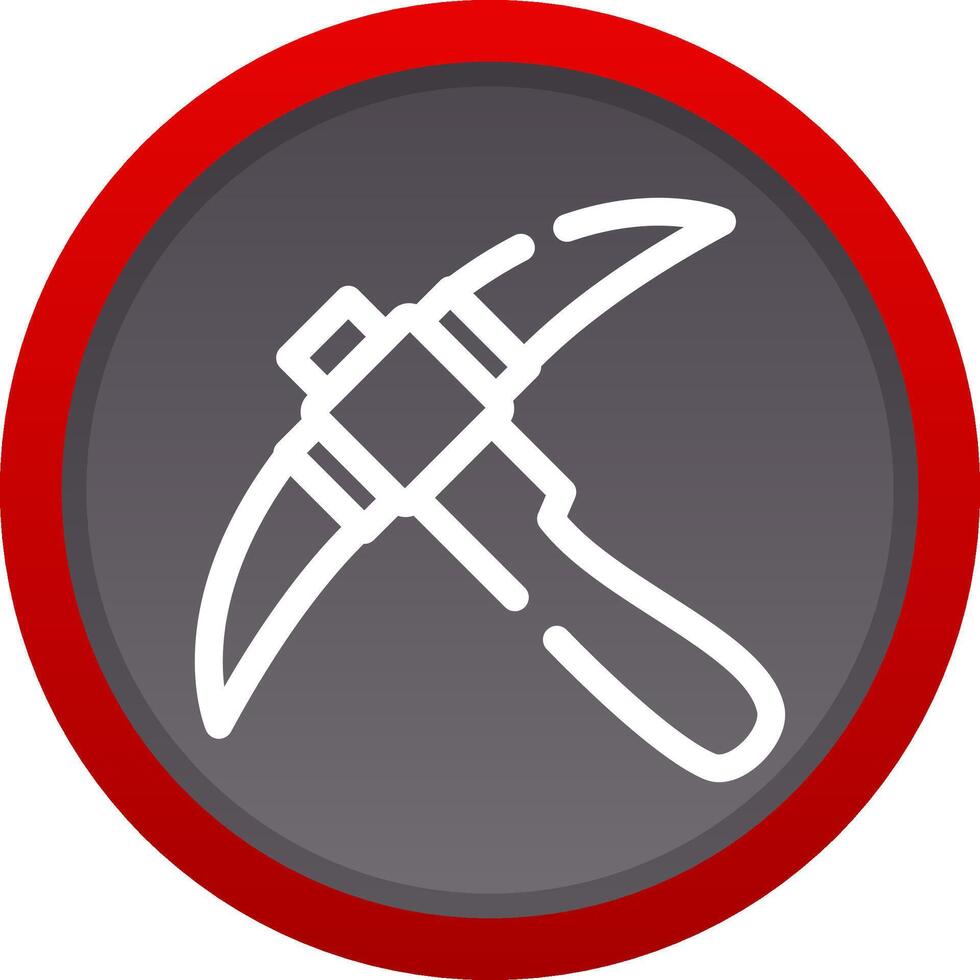 Pickaxe Creative Icon Design vector