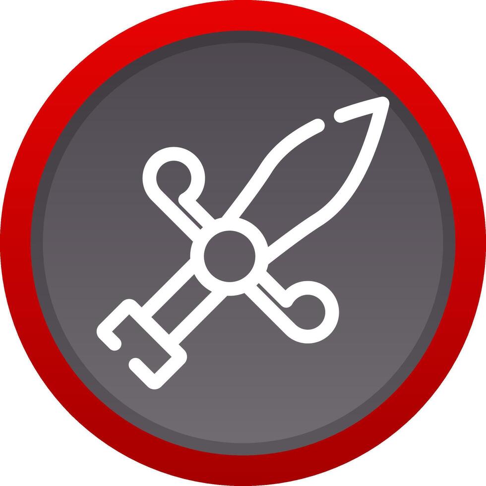 Dagger Creative Icon Design vector