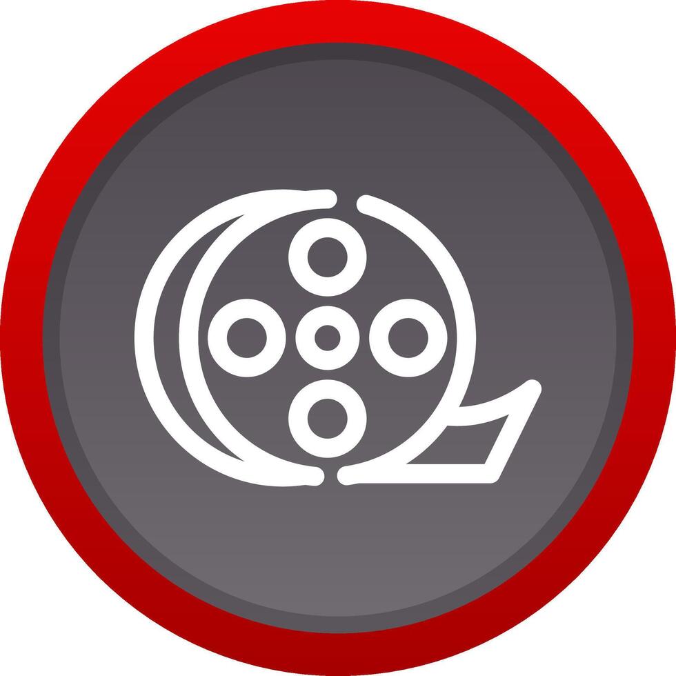 Film Roll Creative Icon Design vector