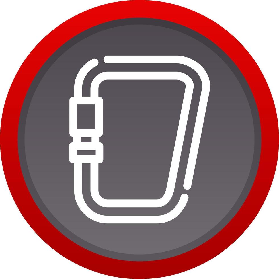 Carabiner Creative Icon Design vector