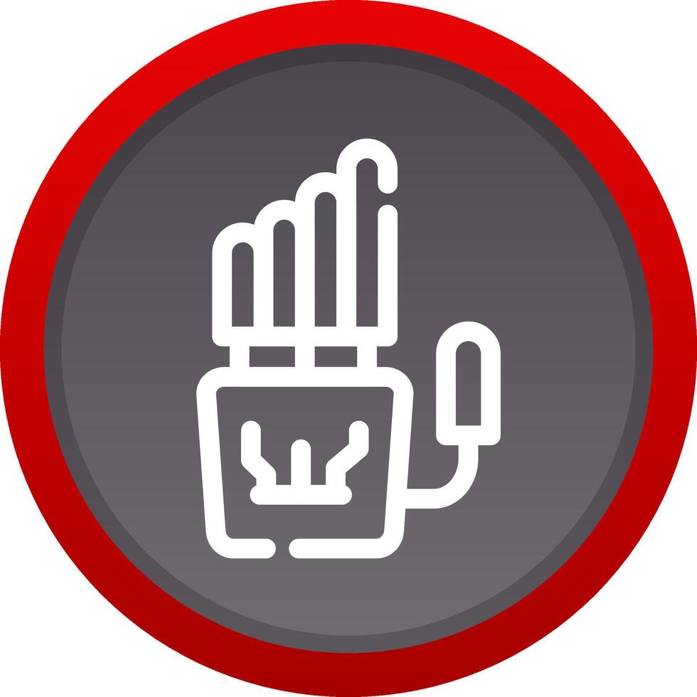 Robot Hand Creative Icon Design vector