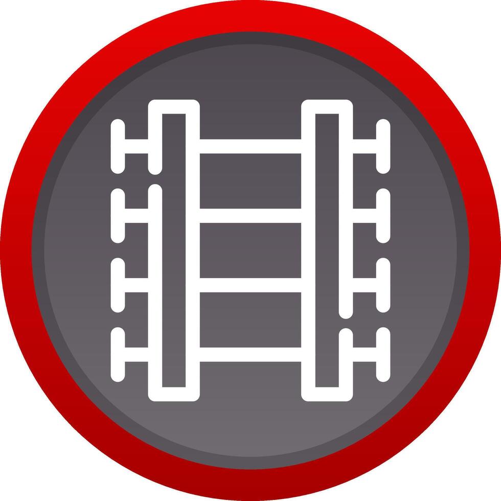 Train Tracks Creative Icon Design vector