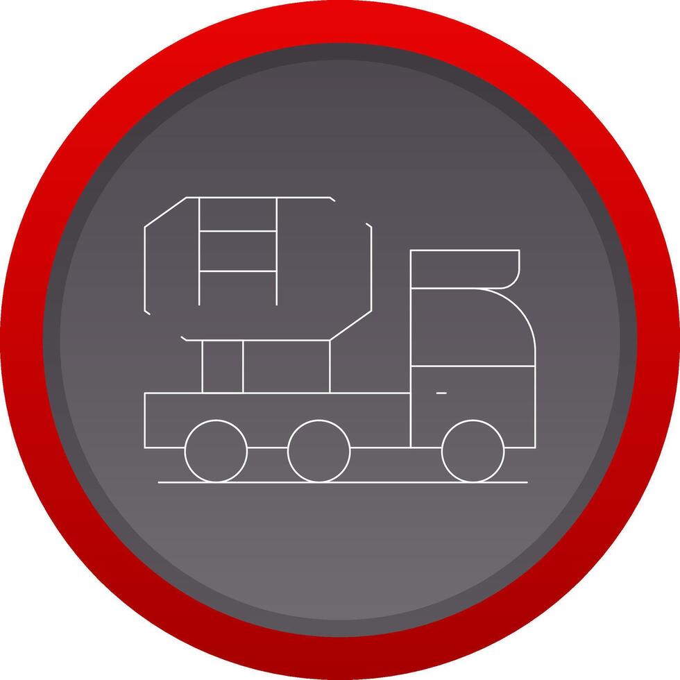 Mixer Truck Creative Icon Design vector