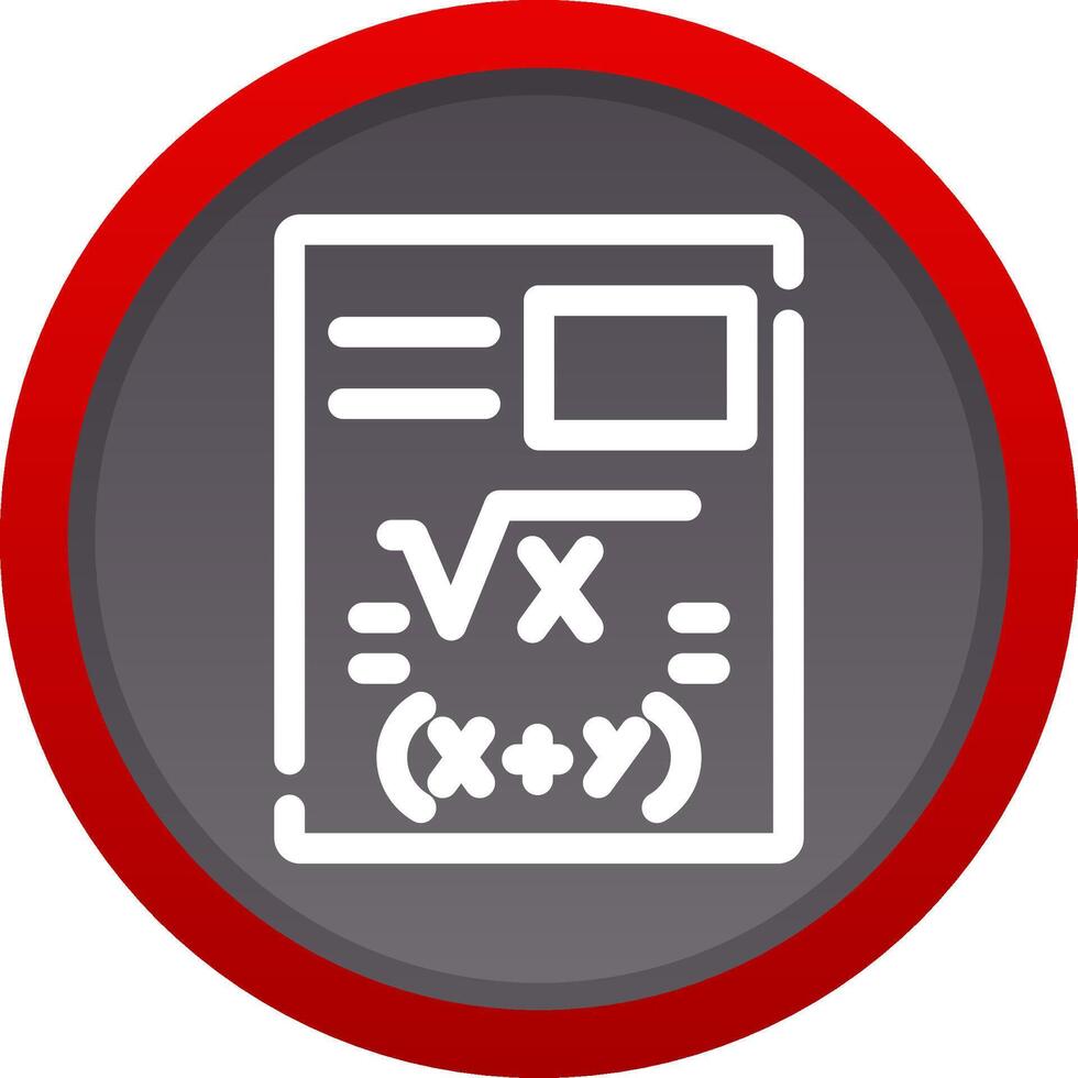 Maths Creative Icon Design vector
