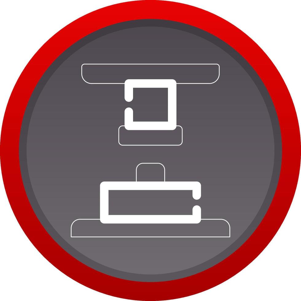 Press Machine Creative Icon Design vector
