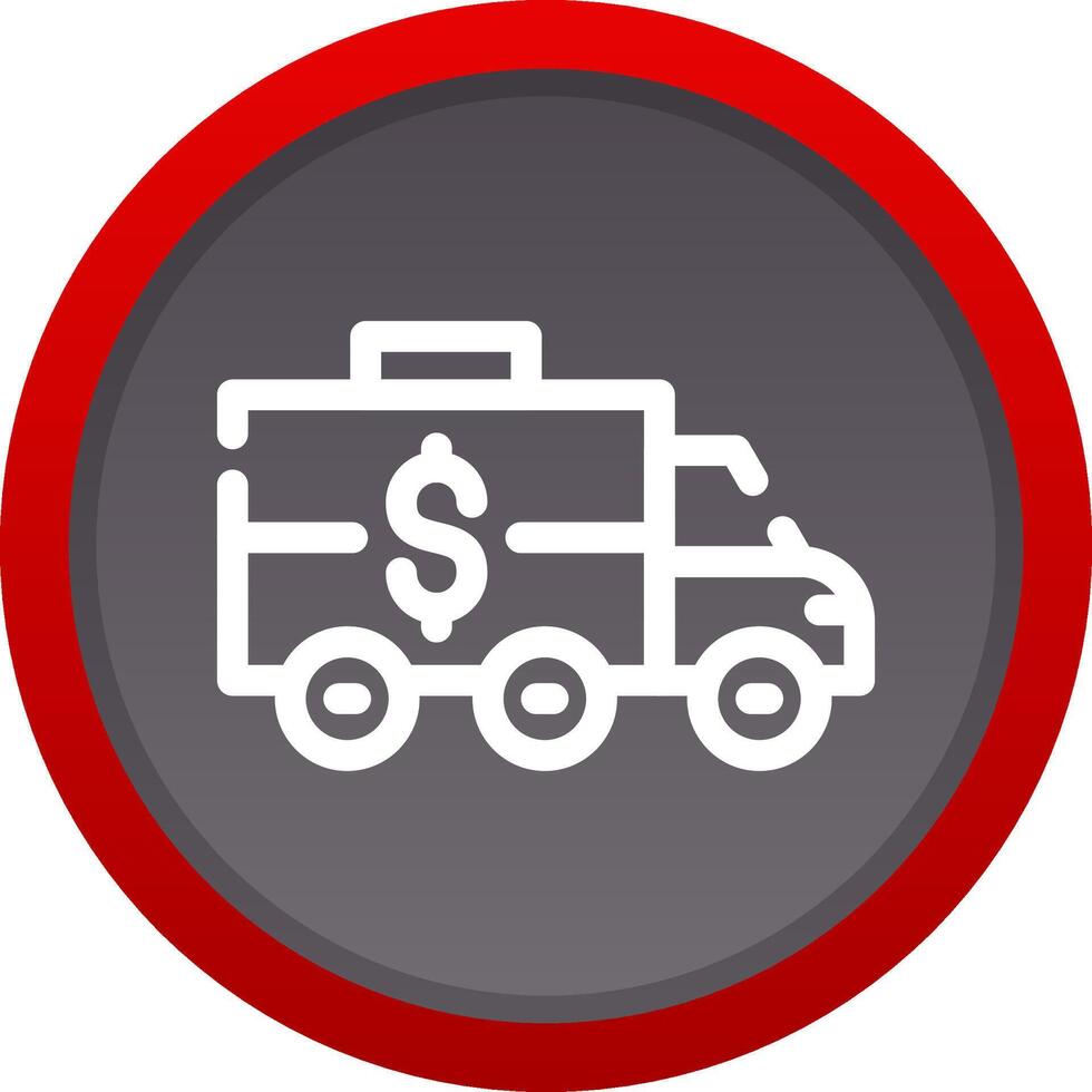 Bank Truck Creative Icon Design vector