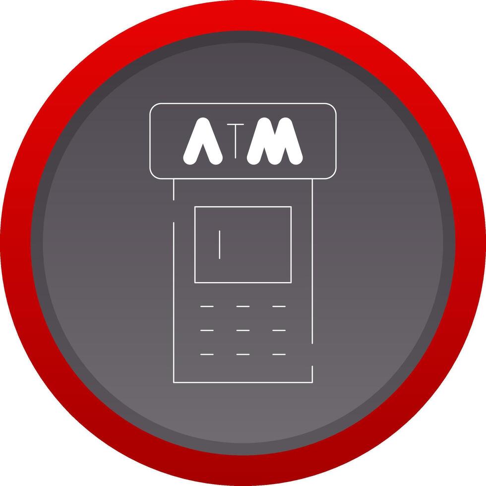 ATM Machine Creative Icon Design vector