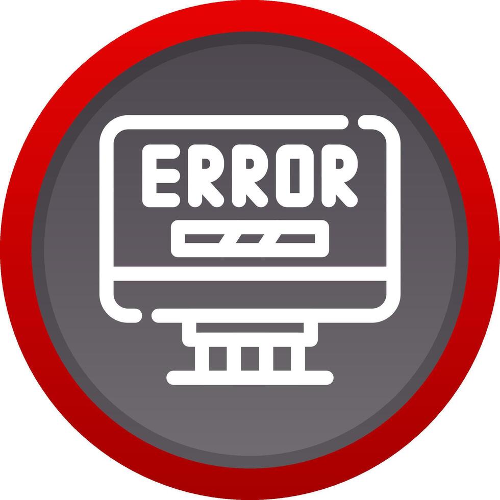 Error Creative Icon Design vector