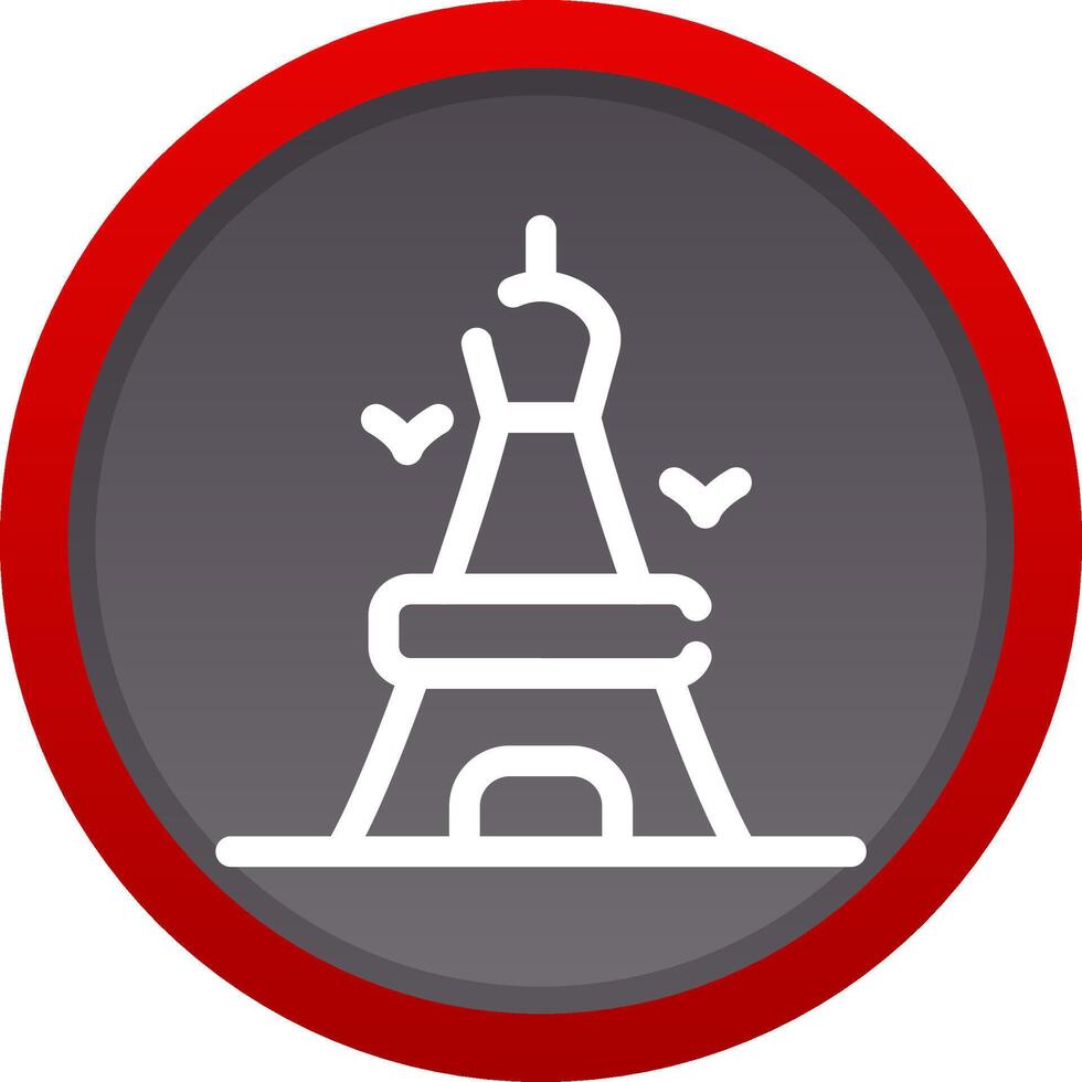 Eiffel Tower Creative Icon Design vector