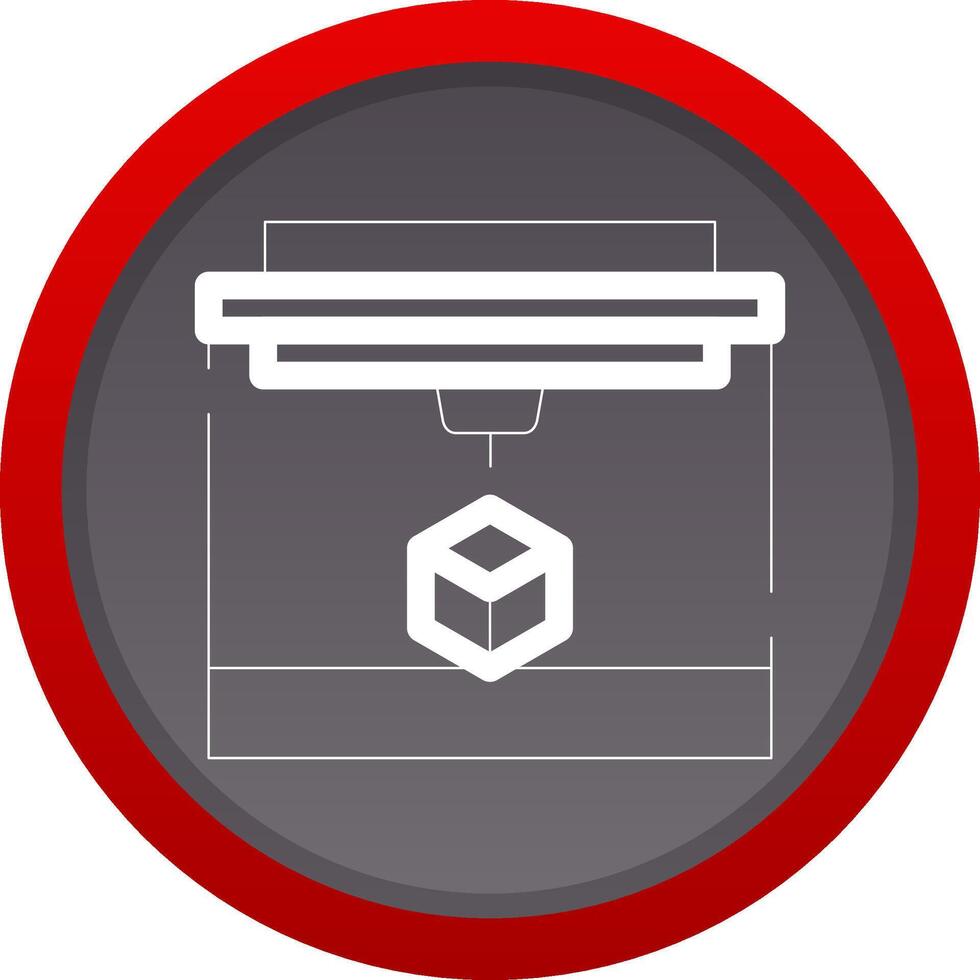 3D Printing Creative Icon Design vector