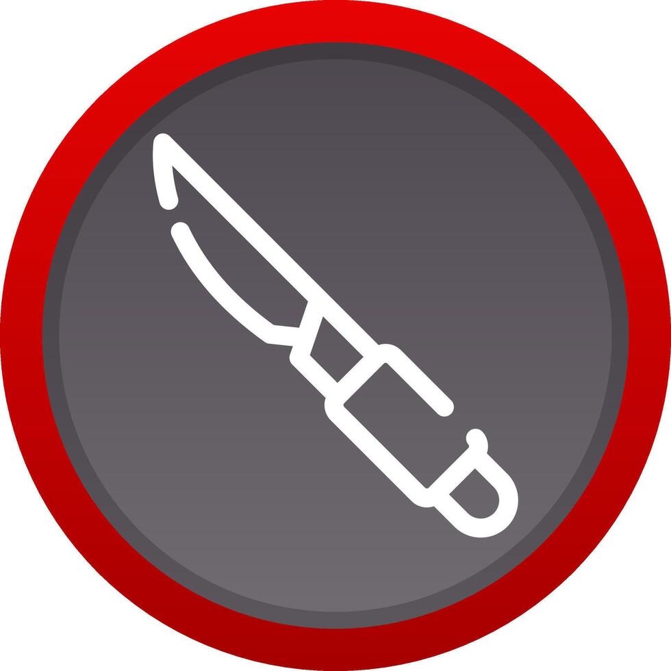 Line Cutter Creative Icon Design vector