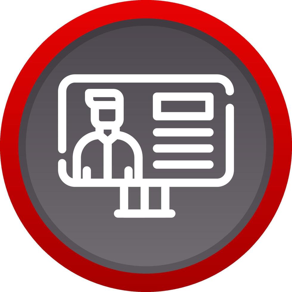 Online Lecture Creative Icon Design vector